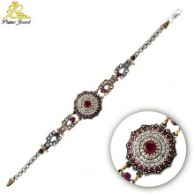 Gümüş Otantik Taşlı Biezik /Bileklik